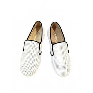 NEW NATURINO girl's slip-on flats loafers in white